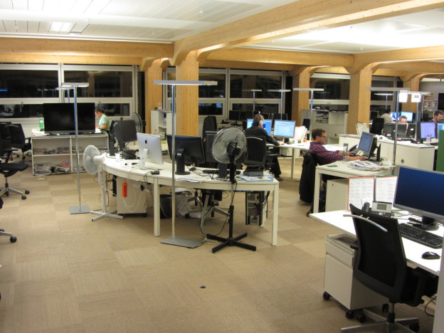 Die Büroetage des Tagi